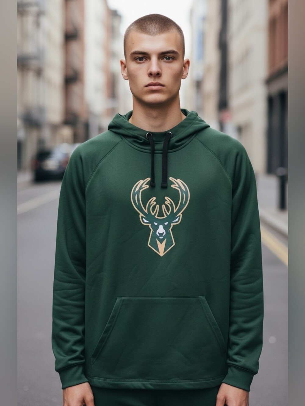 Milwaukee Bucks Men's Size Large Nba Basketball Hoodie Team Gear